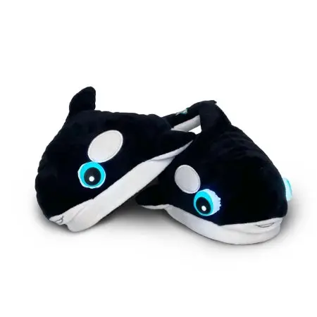 NightBuddies Light-Up Slipper Plush Orca - Ages 3-7 years