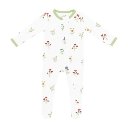 Kyte Baby Printed Zippered Footie - Wildflower Tjskids.com