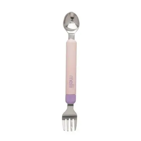 Melii Spork On the Go - Pink & Purple 11100	790693111007 Tjskids.com