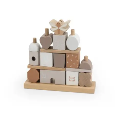 Label Label Stacking Blocks - Nougat