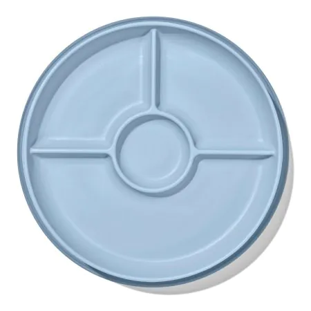 Oxo	Stick & Stay Divided Plate - Dusk 61160700	840097760902 Tjskids.com