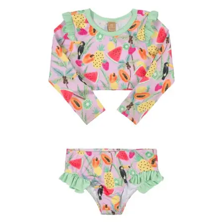 UP Baby UV Protection Swimming Bikini - Pink Toucan