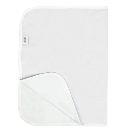 Kushies Waterproof Flat Changing Pad Terry White	P215WHT Tjskids.com