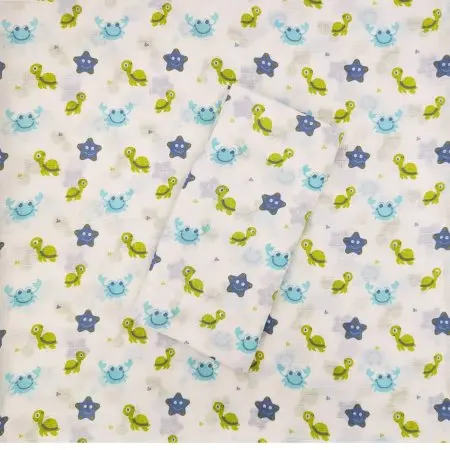 Zappy Zebra Muslin Swaddle - Sea Turtles