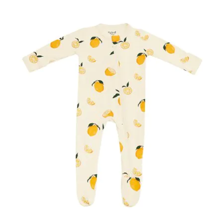 Zippered Footie - Lemon