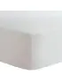 Flannel Mini Crib Sheet - White