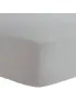 Flannel Mini Crib Sheet - Grey