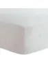 Flannel Playpen Fitted Sheet - Pink Scribble Star