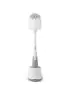 Bottle Brush With Nipple Cleaner - Grey