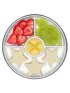 Stick & Stay Divided Plate - Grey