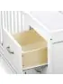 Charlie 4-in-1 Convertible Mini Crib and Changer - White