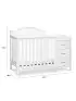 Charlie 4-in-1 Convertible Mini Crib and Changer - White