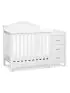Charlie 4-in-1 Convertible Mini Crib and Changer - White