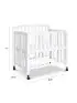 Dylan Portable Mini Crib 3 In 1 - White