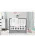 Colby 4 - In - 1 Convertible Mini Crib With Trundle Grey White