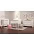Kalani 4 In 1 Convertible Mini Crib - White
