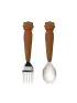 Big Kids Spoon/Fork Set - Lion/Ginger Honey