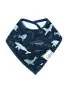 Luxe Muslin 2 Pack Bib Set - Blue Whales