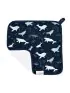 Deluxe Washcloth 3 Pack - Blue Whales