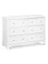 Kalani 6 Drawer Double Wide Dresser White