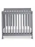 Kalani 4 In 1 Convertible Mini Crib - Grey
