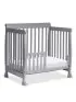 Kalani 4 In 1 Convertible Mini Crib - Grey