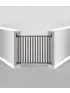 Bamboo Angle Mount Safeway Gate - Grey