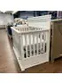 Langford 4 in 1 Crib with Storage Drawer - Warm White Open Box