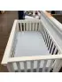 Langford 4 in 1 Crib with Storage Drawer - Warm White Open Box