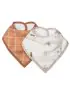 Luxe Muslin Bandana Bib Set - Cozy Forest