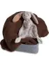 Silky Bunny Lovey - Tan - 13 inch