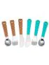 6 piece Utensil Set - Shark/Bear