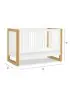 Nantucket 3-in-1 Convertible Crib with Toddler Kit - White/Honey Open Box