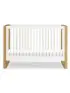 Nantucket 3-in-1 Convertible Crib with Toddler Kit - White/Honey Open Box