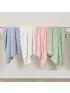 Double Layer Feathered Faux Fur Blanket - Pink