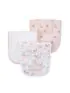 Muslin Burp Cloth 3 Pack - Pink