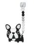 Boston Terrier Teether Set Gem-Black