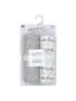 2 Pack Muslin Swaddle Blankets - Grey
