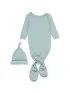 Knotted Gown and Hat - Sea Green