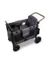 W4 LUXE Premium Quad Stroller - Charcoal Gray with Black Frame