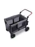 W4 LUXE Premium Quad Stroller - Charcoal Gray with Black Frame