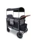 W4 LUXE Premium Quad Stroller - Charcoal Gray with Black Frame