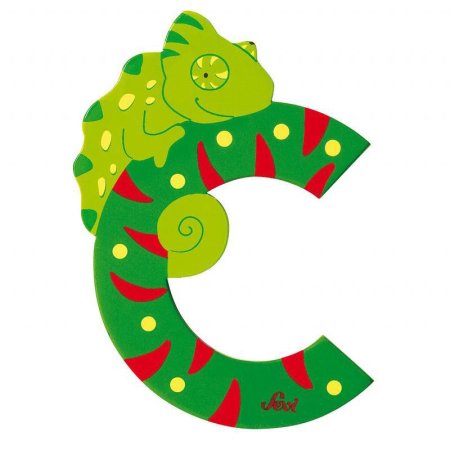 Animal Wooden Letter C