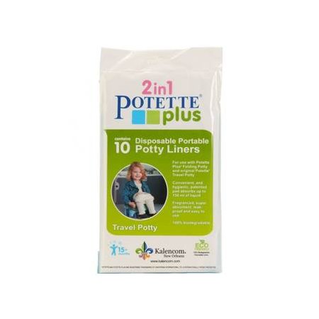 Potette Plus 10 Pack Disposable Portable Potty Liners