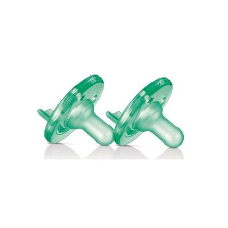 Soothie Pacifier 0-3 m Green 2 Pack SCF190/01