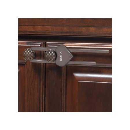 Sliding Cabinet Lock 2 Pack Brown S343