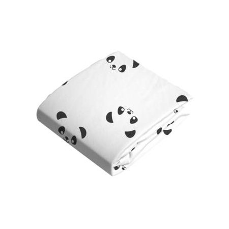 Flannel Cradle n Change Pad Sheet Pandas Black n White S340-689