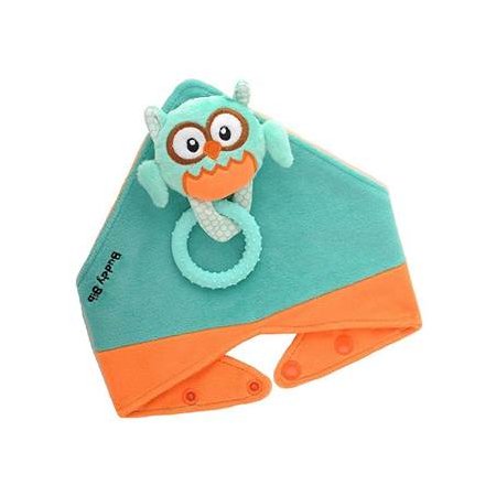 Buddy Bib with Teether Toy Ollie Owl