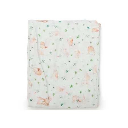 Luxe Fitted Crib Sheet Bunny Meadow