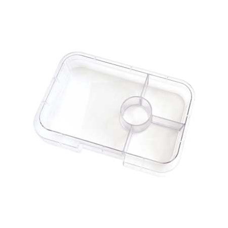Tapas 4 Compartment Tray Clear